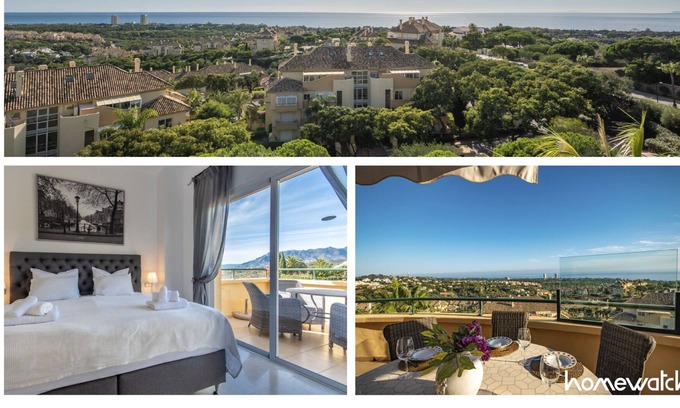 Elviria Apartment | Luxury first line golf apartment with panoramic sea views in Elviria