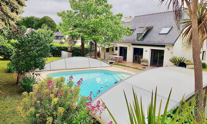 Guidel House | Luxury house in Guidel with pool, jacuzzi and fire pit