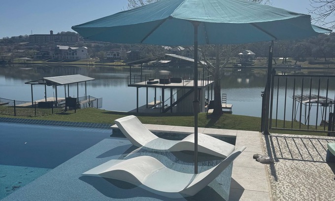 Marble Falls House | Luxury Lakefront Living in Marble Falls: Pool, Private Dock & Endless Views!