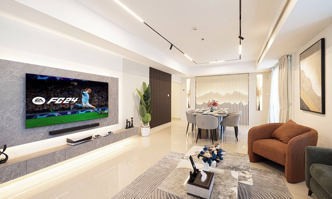 Trade Center Apartment | LUXURY NEWLY RENOVATED 4 BHK, Full Sea View , Marina , 5 min to beach