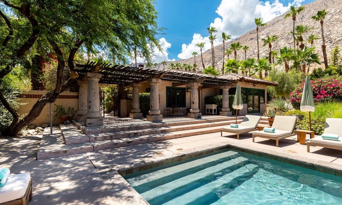 Historic Tennis Club House | Luxury Oasis in Palm Springs Retreat