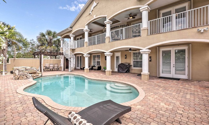 Palm Harbor House | Luxury Palm Coast Home w/Dock & Game Room!