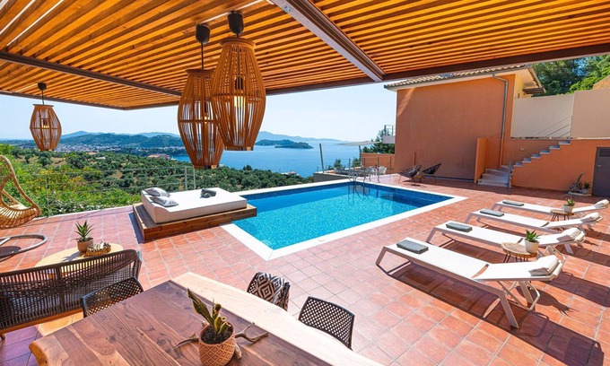 Katsarou Villa | Luxury Skiathos Villa | 2 Bedrooms | Villa Io | Private Pool | Vasilias