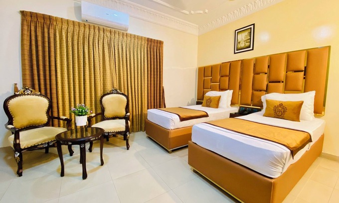 D.H.A. Hotel | Luxury Superior Twin Room with complete amenities/Two Single Beds.
