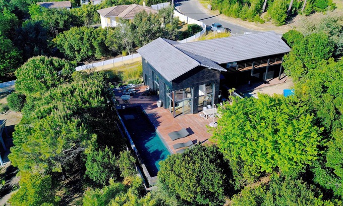 Lege-Cap-Ferret House | Luxury villa cap ferret quiet heated mirror infinity pool and spa