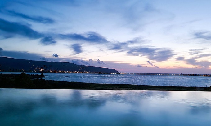 Spanokhorion Villa | Luxury Villa Flamingo by Lefkada, with an amazing view of Lefkada town&island