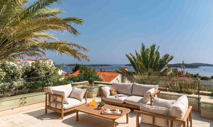 Hvar Villa | Luxury Villa Hvar Carpe Diem with private pool and staff by the sea in Hvar on Hvar Island