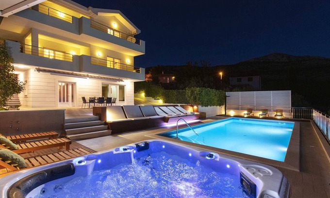 Tugare Villa | Luxury Villa Lovric with private heated pool, Jacuzzi, Sauna and private tavern