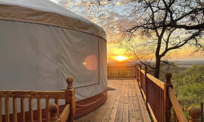 Mineral Wells Cabin | Luxury Yurt in Mineral Wells