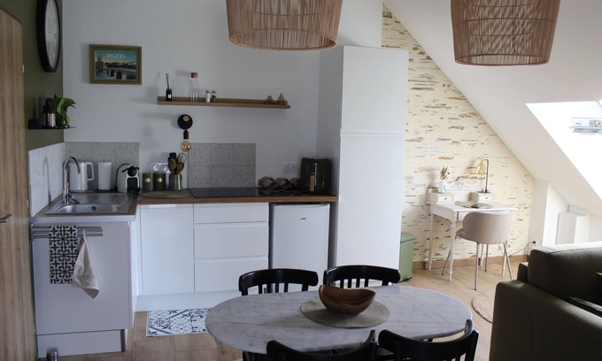 La Poueze Apartment | Magnificent, cosy suite in the heart of Anjou, tastefully renovated throughout.