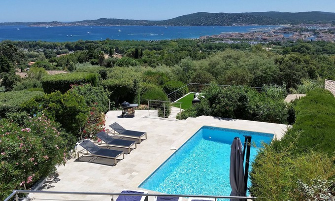 Les Restanques Villa | Magnificent panoramic sea view breathtaking on St-Tropez gulf !