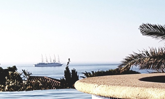 Marine de Saint Ambroggio Villa | Magnificent sea view, small cove at 50m, beaches and shops on foot
