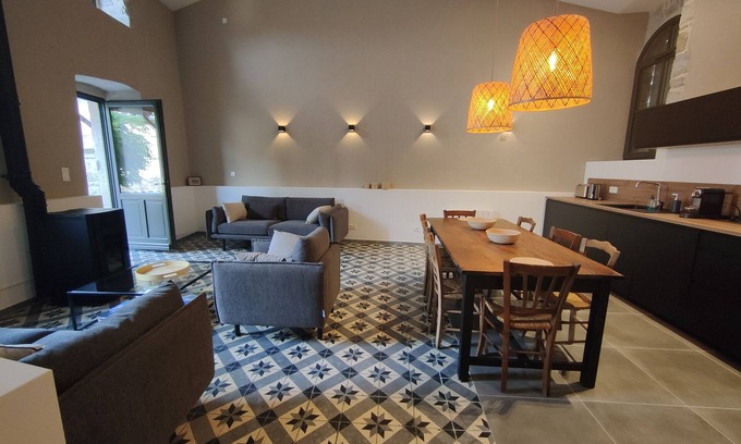 Balazuc House | Magnificent village house with terraces near the beaches of Balazuc