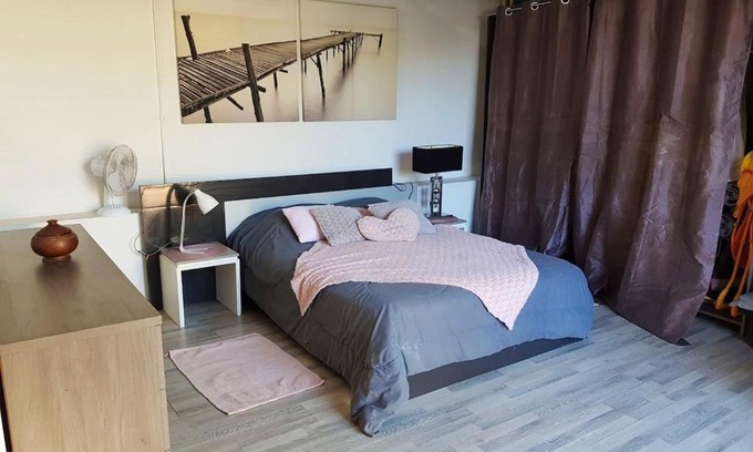 La Riviere Saint-Louis House | Maison d'une chambre avec jacuzzi jardin clos et wifi a Saint Louis