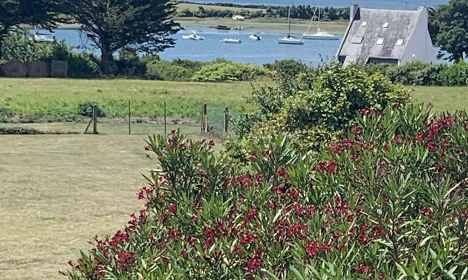 Sene House | Maison vue Mer (Golfe Morbihan), terrace, 3 mn walk from the beach