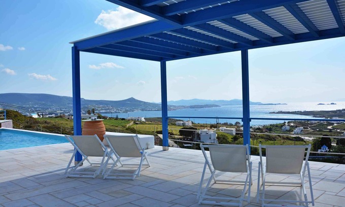 Krotiri House | Maisonette "Chrissi Akti", Sea & Sunset View, Pool, Basketball Court at Krotiri