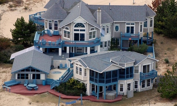 Corolla House | Majestic Oceanfront Estate w/pool, hot tub, theater, elevator: Sunnybank-NC.com