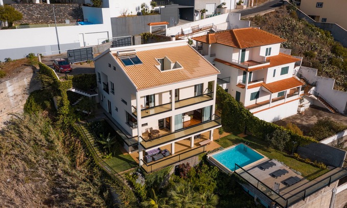 Madeira Island Villa | mansion over the sea with pool, barbecue and garden
