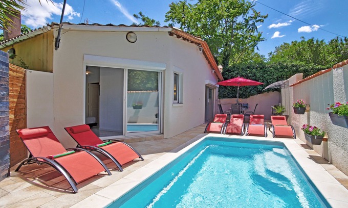 Marseillan House | 🌞Marseillan–Air-conditioned house private heated pool28°C Mar 13–Not overlooked