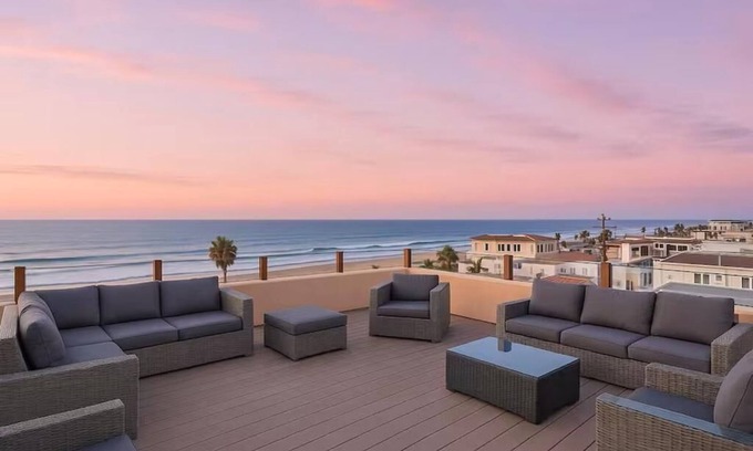 San Diego Apartment | Massive Oceanview 6BR/6BA Sleeps 30+Rooftop Deck