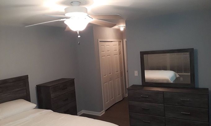 Fort Mill House | Master bedroom w/private bathroom.