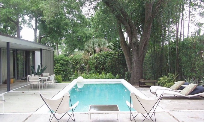 Lakeland House | mid century modern authors architectural pool home now with pool heat!