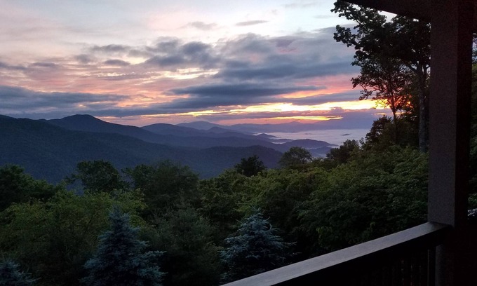 Wolf Laurel House | Million $$ Home, Elevator, View of Big Bald, Hot Tub, Sleeps up to 12