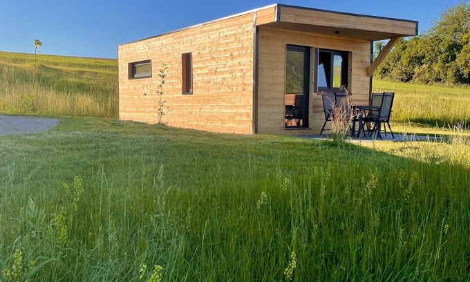 Edertal Ski Chalet | Mini chalet on Lake Edersee with 2 bedrooms, incl. outdoor whirlpool