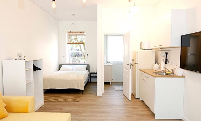 Old Town Apartment | Minimalist Studio Apartment in Old Town by Hostlovers