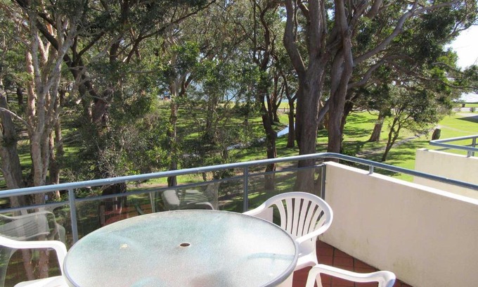 Nelson Bay Apartment | Mistral Court 13 walk across to Little Beach