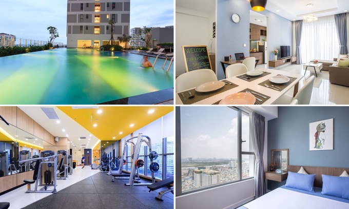 Bach Dang Riverside Apartment | Mix 2 Luxury High-view Flats Near Saigon's Center with Free Pool, Gym, Internet