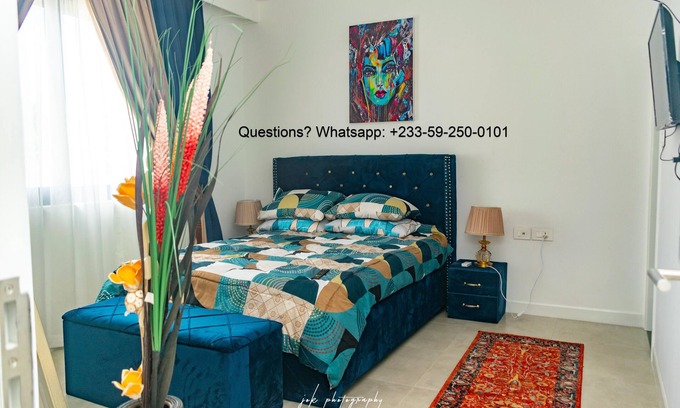 Dzorwulu Apartment | Modern 2 Bedroom APT w Pool Gym, 24 7 Security - Opposite Kozo, Clan 7