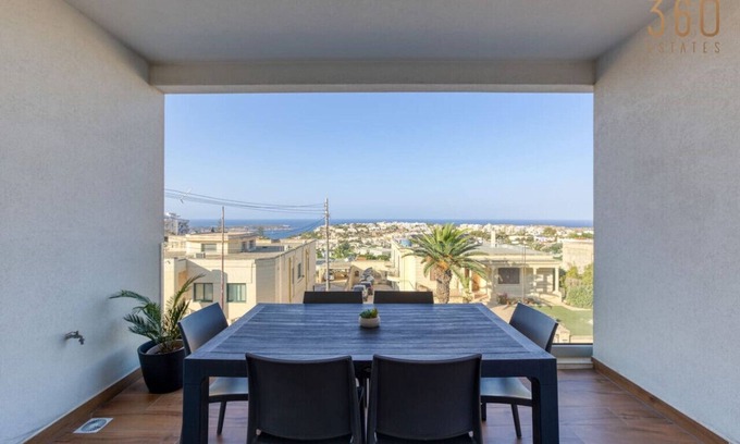 Santa Maria Estate Apartment | Modern 3BR APT with Private Terraces in Mellieha