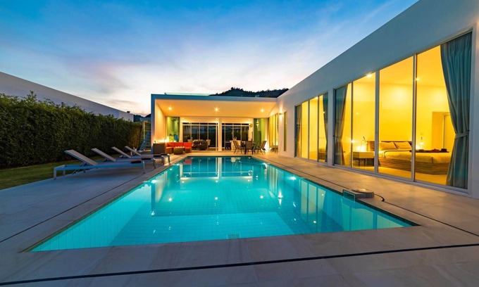 Khao Tao Villa | Modern 4 Bedroom Pool Villa (KHA5)