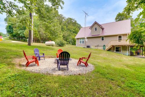 Eckerty House | Modern Eckerty Home with Deck on Patoka Lake!