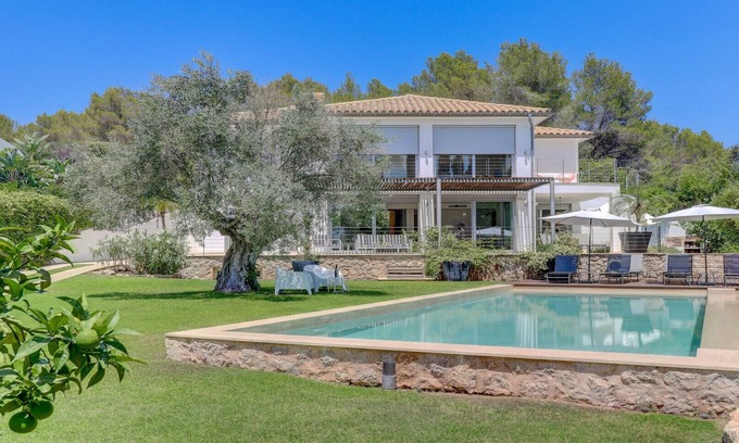 Crestatx Villa | Modern family villa, gated pool & garden, WiFi