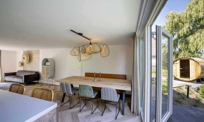 Sint Maarten House | Modern holiday home for 6 Persons, sauna, nearby the sea, outdoor swimming pool, small-scale holiday park