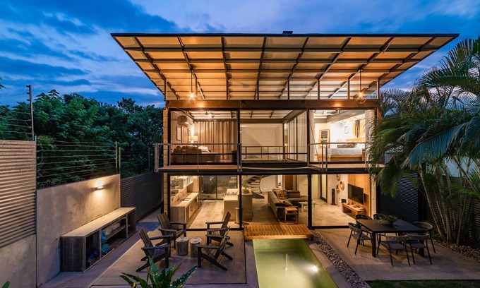 Crucecita Villa | Modern Home W/ Pool Overlooking Lush Greenspace