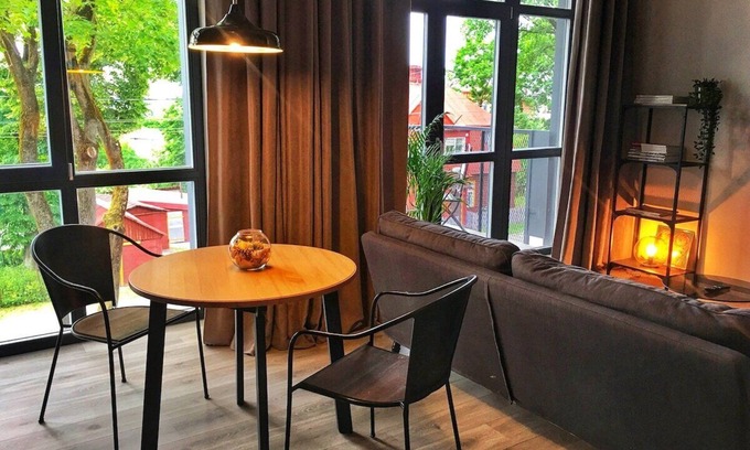 Kaunas Apartment | Modern loft with big roof terrace in a city center of Kaunas/Owl Jazz No. 18