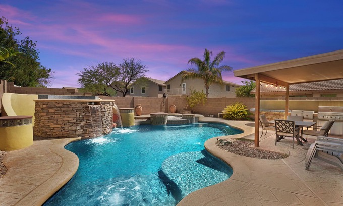 Desert View Village House | Modern Phoenix Haven w/Private Pool & Patio!