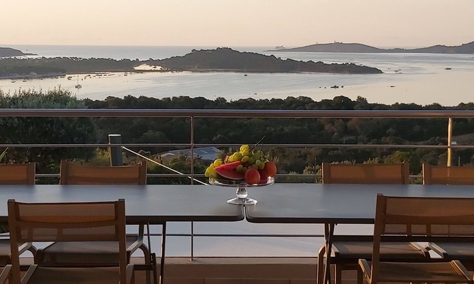 Porto-Vecchio Villa | Modern sea view villa, pool, full service, arrival Sunday departure