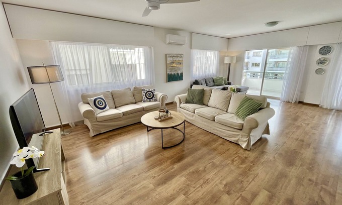 Neapolis Apartment | Modern, Spacious 3BR Apartment just 350 meters to the Beach & Restaurants