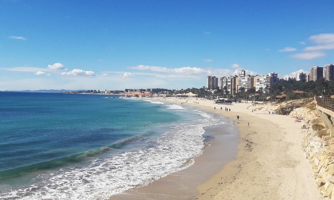 Orihuela Costa Apartment | Modern two bedroom south facing seafront apartment with views to sea & gardens