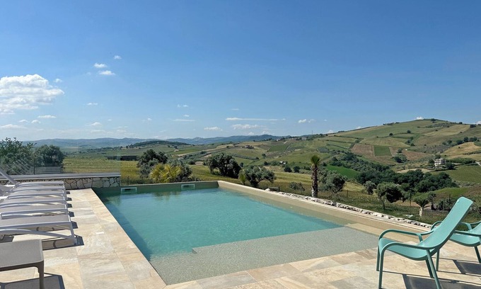 Vasto Villa | Modern villa with pool, sea and country views