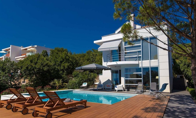 Dramalj Villa | Modern villa with private pool and jacuzzi,350m distant from the sea !