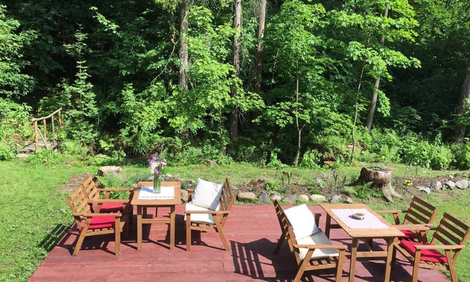 Desna Cottage | Montain hut With bathing possibility, playground and beautiful view of the woods