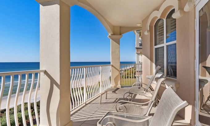 Seacrest Condo | Monterey Condos A302 - Gulf Front - Community Pool + Free Attraction Tickets!