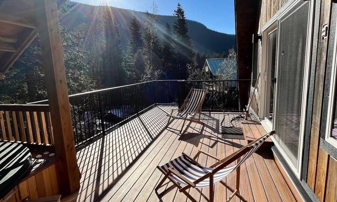 Hemlock Valley Cabin | Mountain side mid-century 70's A-frame with wood fire & hot tub