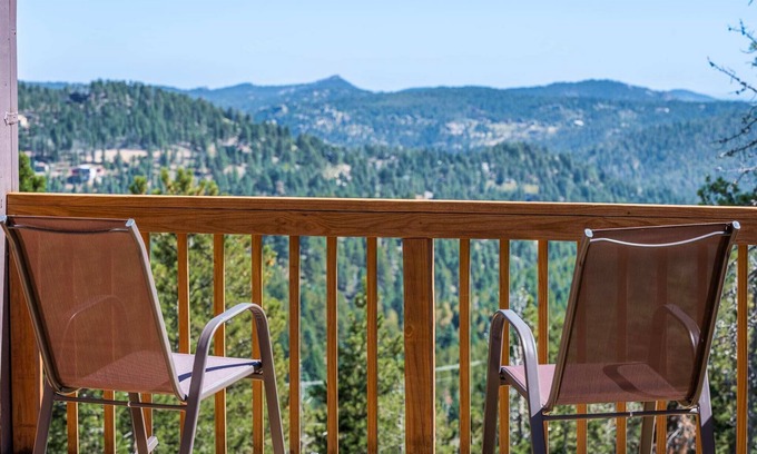 Evergreen Cabin | Mountain View Apartment Near Downtown & Hiking