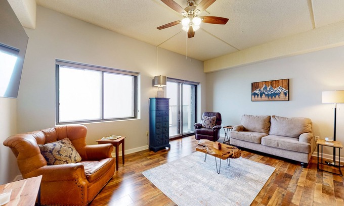 Sugar Mountain Condo | Mountain-view condo with sauna, heated indoor pool, hot tub & balcony -near golf